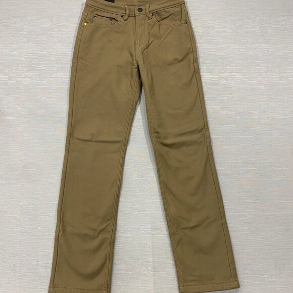 CAT Caterpillar Work Pants Mens 30 x 34 Brown Canvas Fleece Lined Insulated - Picture 2 of 15